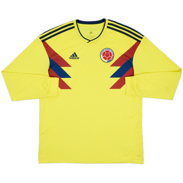 2018-19 Colombia Home L/S Shirt - 9/10 - (L)