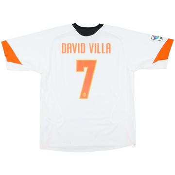 2005-06 Valencia Home Shirt David Villa #7 - 8/10 - (XL)
