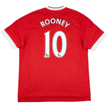 2015-16 Manchester United Home Shirt Rooney #10 - 6/10 - (XL)