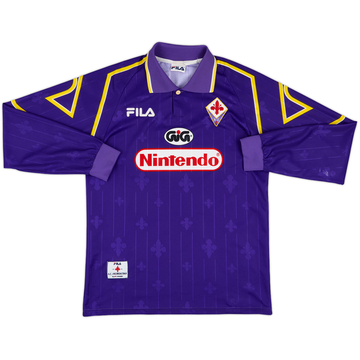 1997-98 Fiorentina Home L/S Shirt - 5/10 - (S)