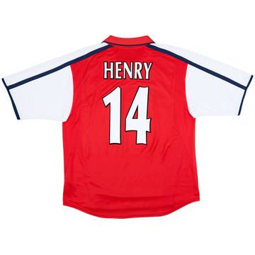 2000-02 Arsenal Home Shirt Henry #14 - 9/10 - (L)