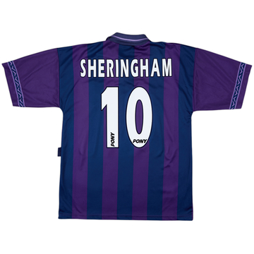 1995-97 Tottenham Away Shirt Sheringham #10 - 8/10 - (M)