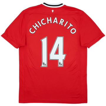 2011-12 Manchester United Home Shirt Chicharito #14 - 9/10 - (M)
