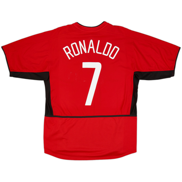 2002-04 Manchester United Home Shirt Ronaldo #7 - 6/10 - (L)