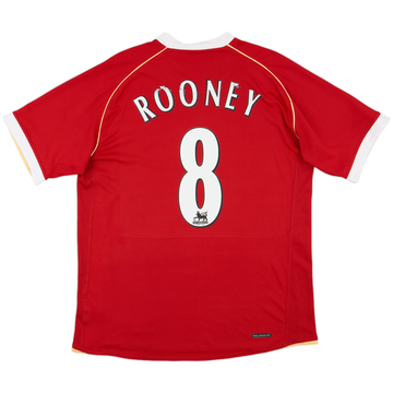 2006-07 Manchester United Home Shirt Rooney #8 - 5/10 - (M)