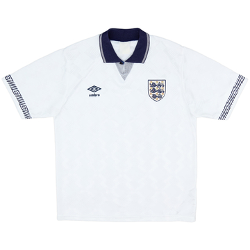 1990-92 England Home Shirt - 9/10 - (L)