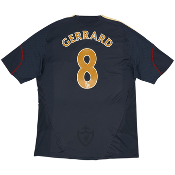 2009-10 Liverpool Away Shirt Gerrard#8 - 7/10 - (XL)