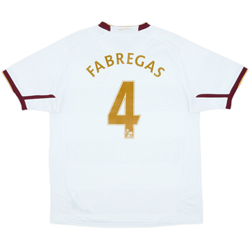 2007-08 Arsenal Away Shirt Fabregas #4 - 8/10 - (L)