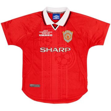 1999-00 Manchester United 'CL Winners' Shirt - 8/10 - (L.Boys)