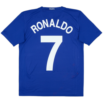 2008-09 Manchester United Camiseta Tercera Ronaldo #7 - 8/10 - (XL.Boys)