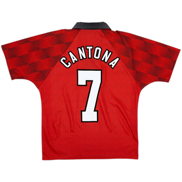 1996-98 Manchester United Home Shirt Cantona #7 - 8/10 - (Y)