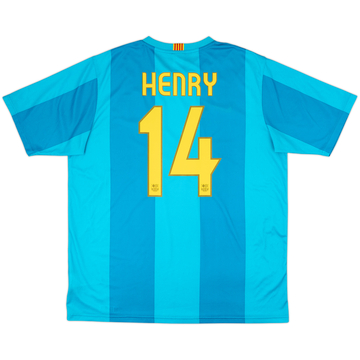2007-09 Barcelona Basic Away Shirt Henry #14 - 9/10 - (XL)