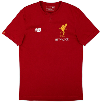 2017-18 Liverpool New Balance Polo Shirt - 8/10 - (S)