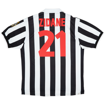 1999-00 Juventus Home Shirt Zidane #21 - 8/10 - (XL)