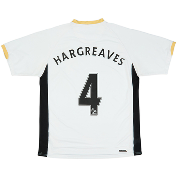 2006-08 Manchester United Away Shirt Hargreaves #4 - 7/10 - (L)