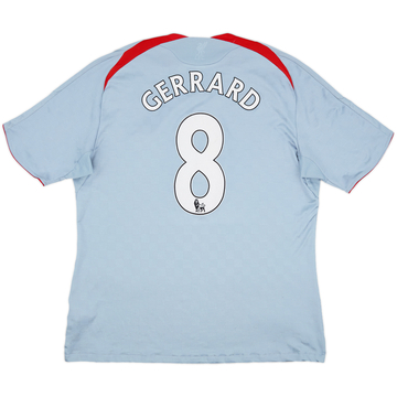 2008-09 Liverpool Away Shirt Gerrard #8 - 6/10 - (XXL)