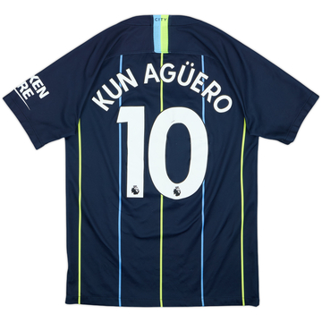 2018-19 Manchester City Away Shirt Kun Aguero #10 - 6/10 - (S)