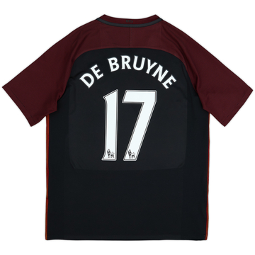 2016-17 Manchester City Away Shirt De Bruyne #17 - 8/10 - (L)