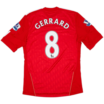 2010-12 Liverpool Home Shirt Gerrard #8 - 7/10 - (S)