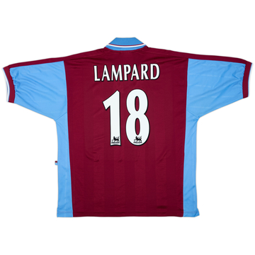 1997-98 West Ham Home Shirt Lampard#18 - 9/10 - (XL)
