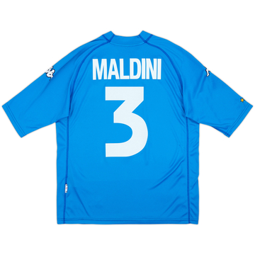 2000-01 Italy Home Shirt Maldini #3 - 7/10 - (L)