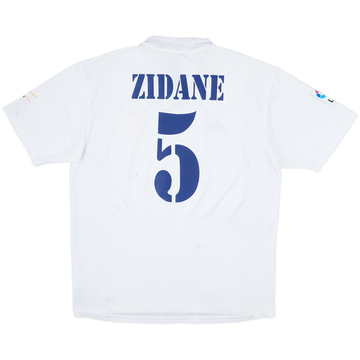 2001 Real Madrid Home Shirt Zidane #5 - 6/10 - (L)