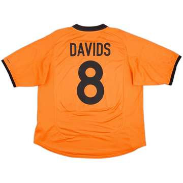 2000-02 Netherlands Home Shirt Davids #8 - 9/10 - (XL)