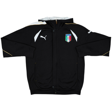 Chamarra de pista con capucha de Italia Puma 2010-12 - 8/10 - (M)