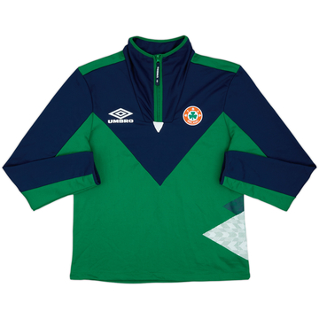 2021-22 Ireland Umbro 1/4 Zip Training Top - 7/10 - (XL)