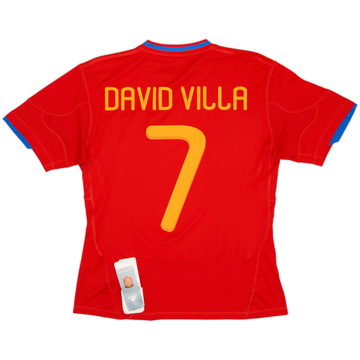 2009-10 Spain Home Shirt David Villa #7 (Women's M)