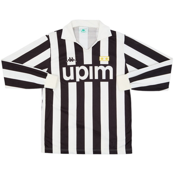 1989-90 Juventus Basic Home L/S Shirt #10 - 5/10 - (M)