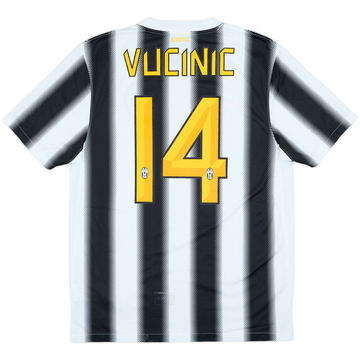 2011-12 Juventus Home Shirt Vucinic #14 - 8/10 - (M)