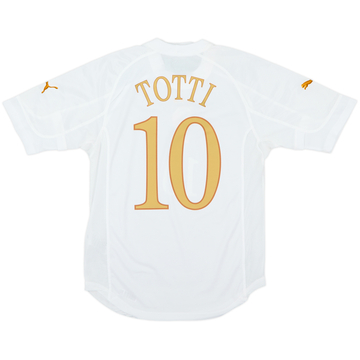 2004-06 Italy Away Shirt Totti #10 - 8/10 - (S)