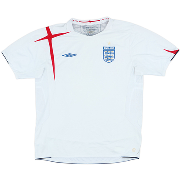 2005-07 England Home Shirt - 5/10 - (L)