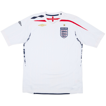 2007-09 England Home Shirt - 4/10 - (L)