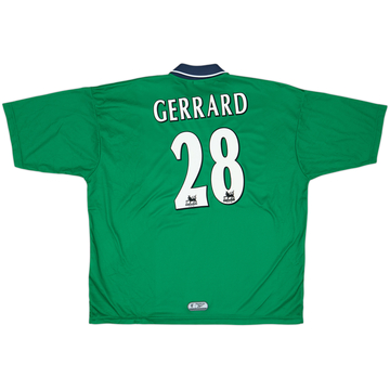 1999-00 Liverpool Away Shirt Gerrard #28 - 8/10 - (XXL)