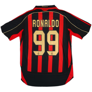 2006-07 AC Milan Home Shirt Ronaldo #99 - 6/10 - (M)