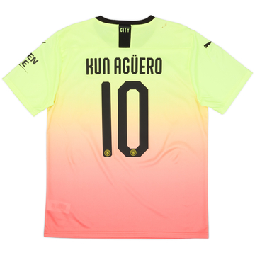 2019-20 Manchester City Third Shirt Kun Aguero #10 (L)