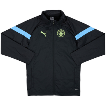 2022-23 Manchester City Puma Hooded Rain Jacket - 10/10 - (S)