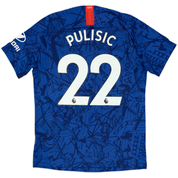 2019-20 Chelsea Authentic Home Shirt Pulisic #22 - 8/10 - (M)