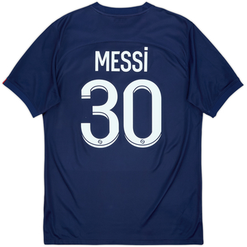 2022-23 Paris Saint-Germain Home Shirt Messi #30 - 6/10 - (M)