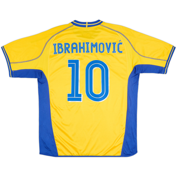 2003-04 Sweden Home Shirt Ibrahimovic #10 - 6/10 - (XL)
