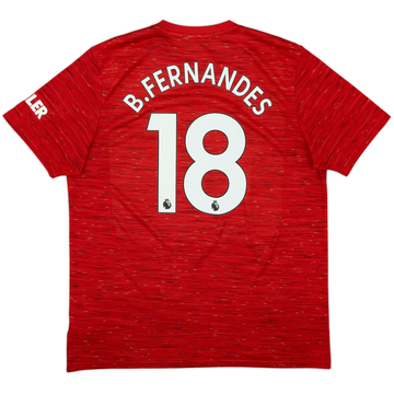 2020-21 Manchester United Home Shirt B.Fernandes #18 - 7/10 - (XL)