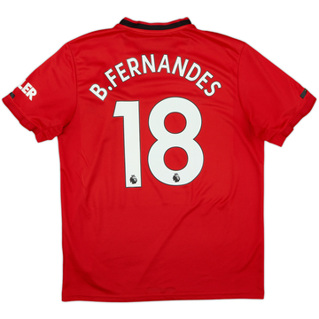 2019-20 Manchester United Home Shirt B.Fernandes #18 - 6/10 - (L)