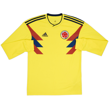 2018-19 Colombia Home L/S Shirt - 9/10 - (S)