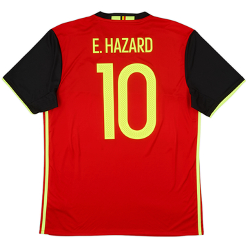 2016-17 Belgium Home Shirt E. Hazard #10 - 9/10 - (L)