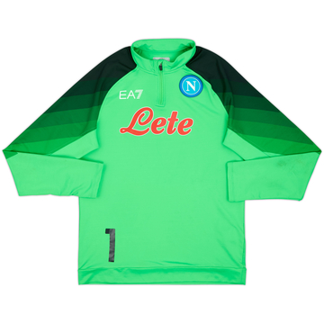 2023-24 Napoli EA7 1/4 Zip Training Top #1 - 8/10 - (XXL)