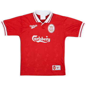 1996-98 Liverpool Home Shirt - 8/10 - (L.Boys)
