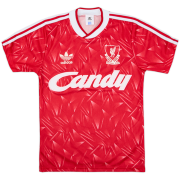 1989-91 Liverpool Home Shirt - 9/10 - (L.Boys)