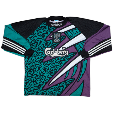 1995-96 Liverpool GK Shirt James #1 - 8/10 - (L)